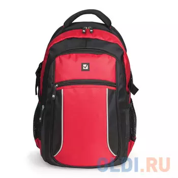 Рюкзак ручка для переноски BRAUBERG Пламя 20 л черный красный
