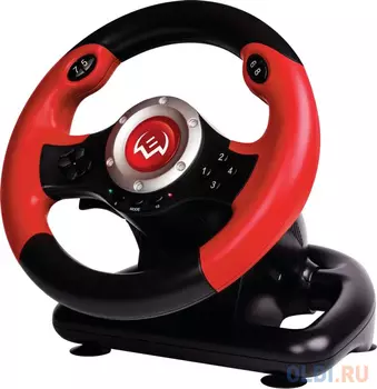 Руль SVEN GC-W400 черно-красный (USB, 8п джойстик)