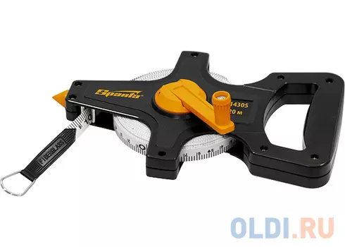 Рулетка геодезическая, 50 м х 12,5 мм, лента ПВХ, открытый корпус// Sparta