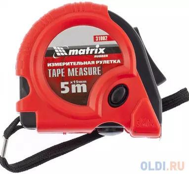 Рулетка Matrix Rubber 5мx19мм 31002
