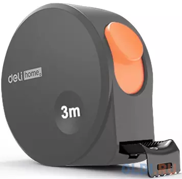 Рулетка Home Series Gray Deli HT8316C 3м х 16мм, эксклюзивный дизайн, корпус - высококачественный софттач пластик