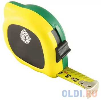 РУЛЕТКА С ФИКСАТОРОМ, ПЛАСТ. КОРПУС 10 М/25 ММ (1/6/72) "КЕДР" 092-1025