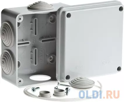 Рувинил 67050 Тусо.Коробка расп. для о/п, 100х100х50мм, 6вводов, IP54