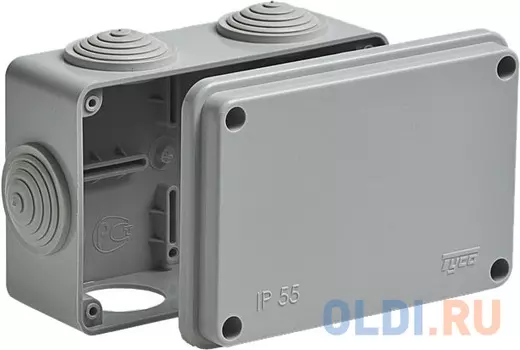 Рувинил 67051 Тусо.Коробка расп. для о/п, 120х80х50мм, 6 вводов, IP55