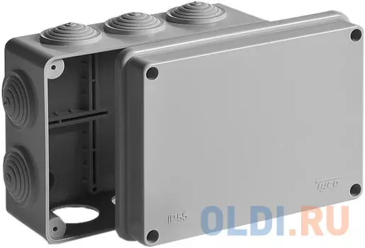 Рувинил 67053 Тусо.Коробка расп. для о/п, 150х110х70мм, 10вводов, IP55