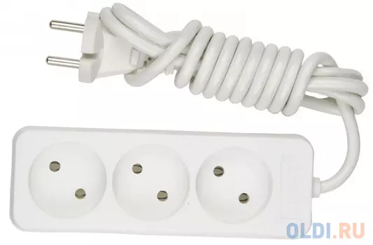 S-CP3-1,5 Удлинитель серии General purpose,шнур 1,5м., 3 гнезда, б/з. Белый. ТМ Uniel., шк 4690485128212