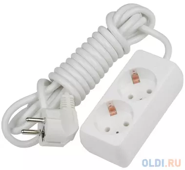 S-GCD2-3 Удлинитель Uniel серии Стандарт, с/з, 2 гн., шнур 3 м, шк 4690485102854