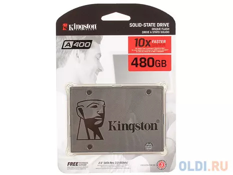 SSD накопитель Kingston A400 480 Gb SATA-III SA400S37/480G