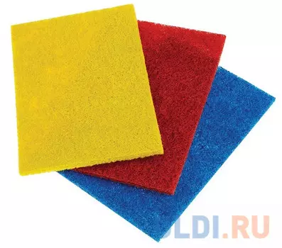 Салфетки абразивные, 13х9х0,5 см, комплект 3 шт., для удаления стойких загрязнений, ЛАЙМА, 601564