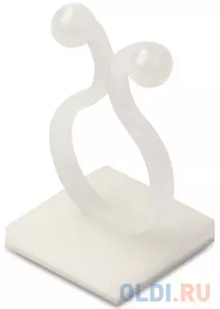 Самоклеящийся кабельный зажим Hyperline HW-8ABC д.16мм площадка 20x20мм 100 шт