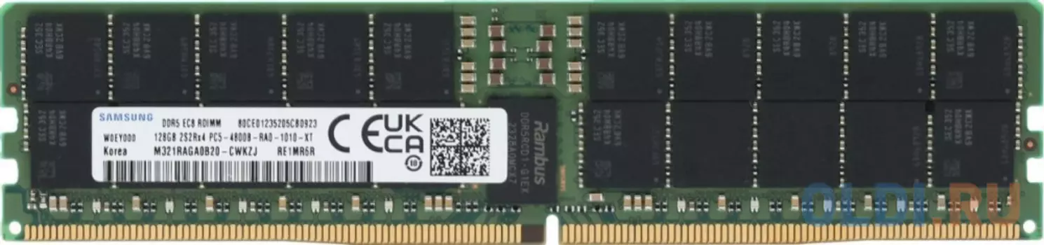 Samsung DDR5 128GB RDIMM 4800MHz (4R x 4) ECC Reg 1.1V (M321RAGA0B20-CWK) 1 year, OEM