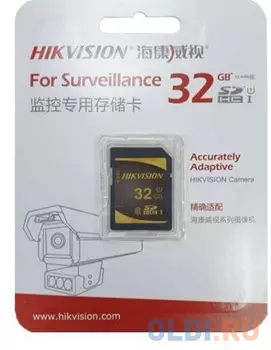 SecureDigital 32Gb Hikvision HS-SD-P10/32G {SDXC Class 10, UHS-I}