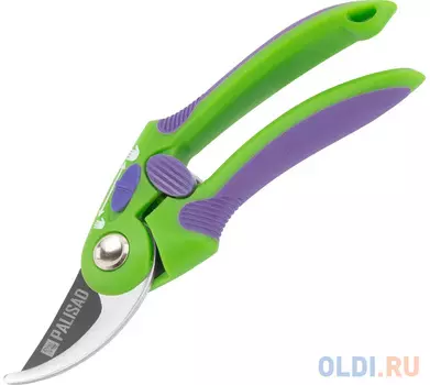 Секатор прямого реза, 215 мм, регулировка захвата, двухкомпонентные рукоятки// Palisad