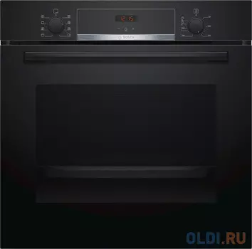 Serie 6, духовой шкаф, черный, 71 литр , утапливаемые переключатели, 7 режимов, очистка каталитическая-все стенки и потолок ,2 стекла в дверце, направ