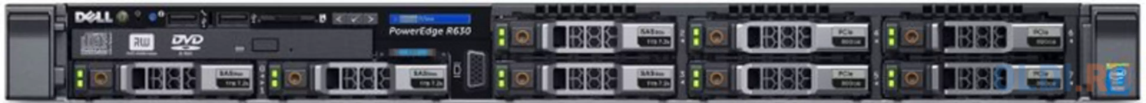 Сервер Dell PowerEdge R630 Base 8x2.5, Без (CPU, Memory, HDD)
