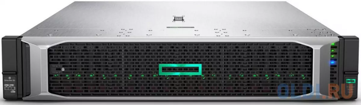 Сервер HPE DL380 Gen10, 1x 6242 Xeon-G 16C 2.8GHz, 1x32GB-R DDR4, P408i-a/2GB (RAID 1+0/5/5+0/6/6+0/1+0 ADM) noHDD (8/24+6 SFF 2.5" HP) 1x800W (up2), 2x 10/25GbE SFP28 FLR, noDVD, iLO5, Rack2U, 3-3-3