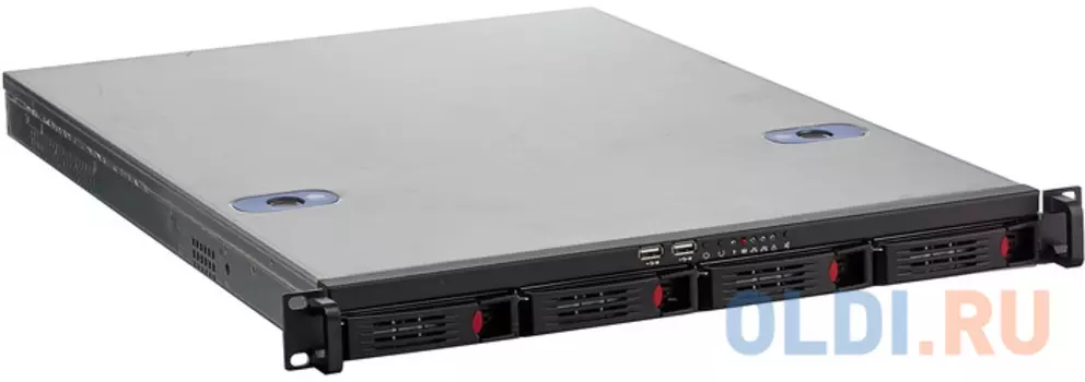 Серверный корпус 1U Exegate Pro 1U660-HS04 300 Вт черный серебристый