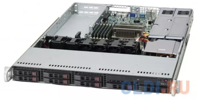 Серверный корпус 1U Supermicro CSE-113AC2-R706WB2 2 x 750 Вт чёрный