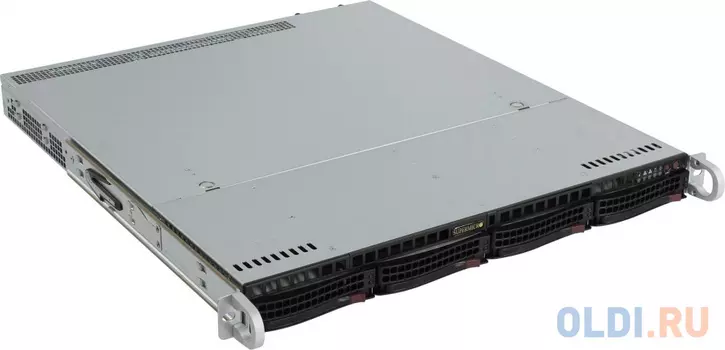 Серверный корпус 1U Supermicro CSE-813MFTQC-R407CB 2 х 2400 Вт чёрный