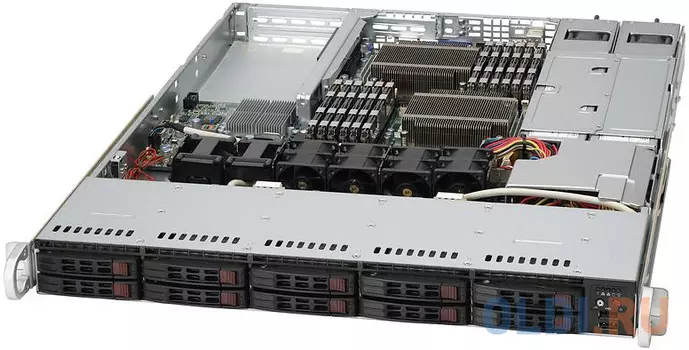 Серверный корпус 1U Supermicro SC116AC-R700WB 700 Вт серебристый