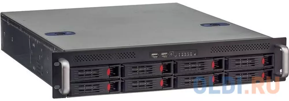 Серверный корпус 2U Exegate Pro 2U550-HS08 800 Вт черный серебристый