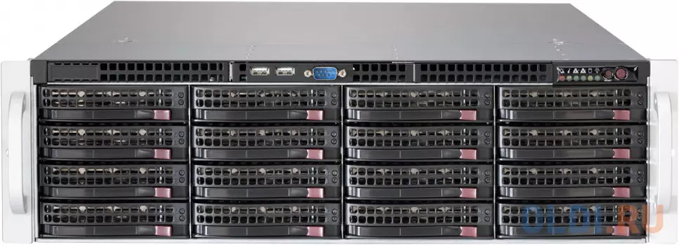 Серверный корпус 3U Supermicro CSE-836BE1C-R1K03JBOD 1000 Вт чёрный