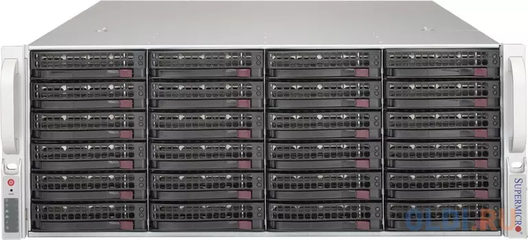 Серверный корпус 4U Supermicro CSE-846BE1C-R1K03JBOD 800 Вт серебристый