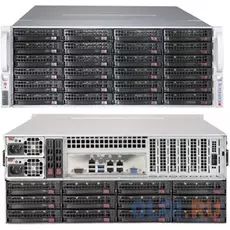 Серверный корпус 4U Supermicro CSE-847BE1C-R1K28LPB 1280 Вт чёрный
