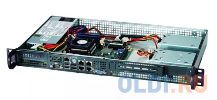 Серверный корпус mini-ITX Supermicro CSE-504-203B 200 Вт чёрный