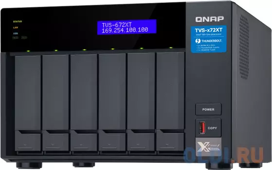 Сетевое хранилище QNAP TVS-672XT-i3-8G