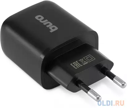 Сетевое зар./устр. Buro BUWG1 18W 3A (QC) USB-A универсальное черный (BUWG18P100BK)