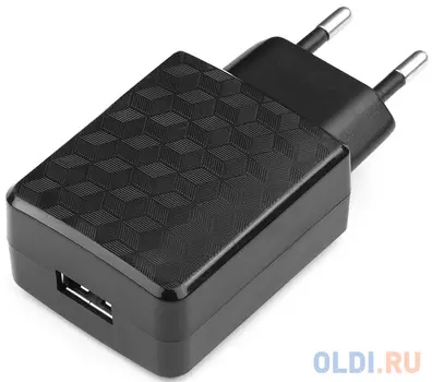 Сетевое зарядное устройство Cablexpert MP3A-PC-06 2А USB черный