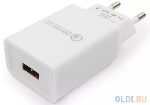 Сетевое зарядное устройство Cablexpert MP3A-PC-16 3 А белый