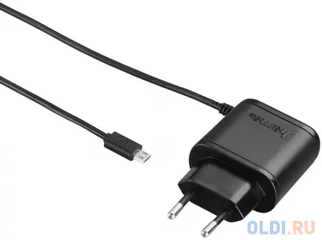 Сетевое зарядное устройство HAMA H-108398 2.4А microUSB черный