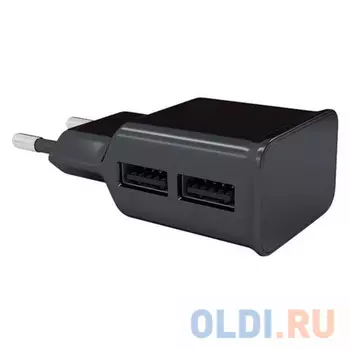 Сетевое зарядное устройство Red Line NT-2A 2.1A 2 х USB черный 453427
