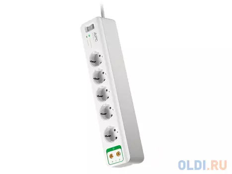 Сетевой фильтр APC PM5V-RS 5 розеток 1.83 м белый