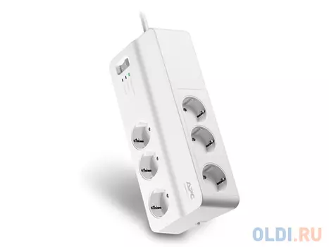 Сетевой фильтр APC PM6-RS 6 розеток 2 м белый