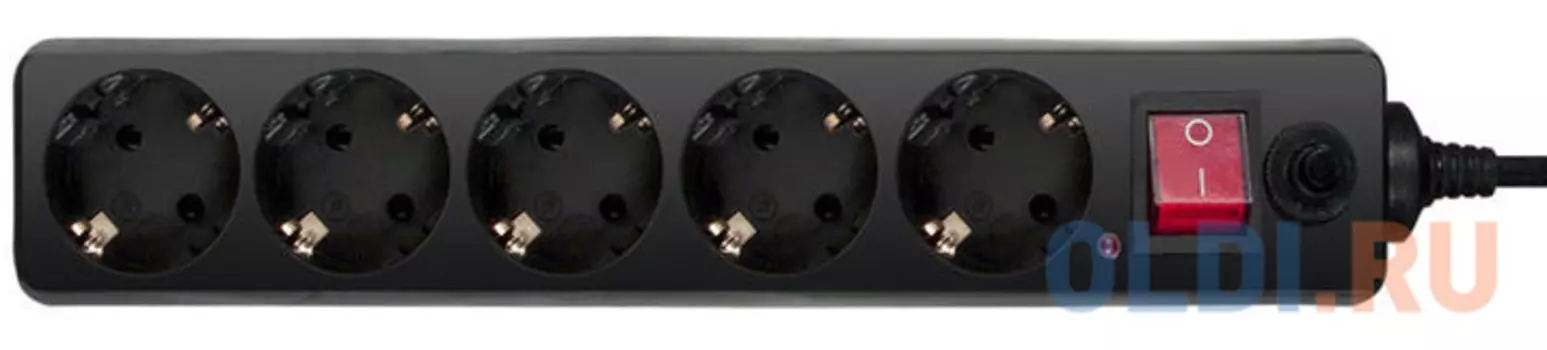 Сетевой фильтр BURO 500SH-10-B 5 розеток 10 м черный
