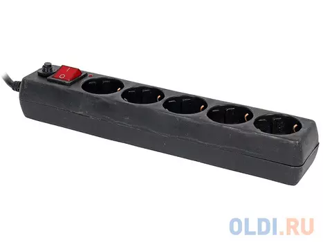 Сетевой фильтр Buro 500SH-5-B 5м (5 розеток) черный