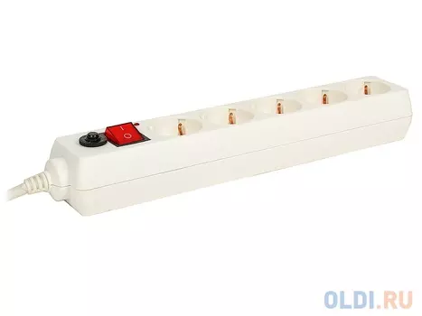Сетевой фильтр Buro 500SH-5-W 5м (5 розеток) белый
