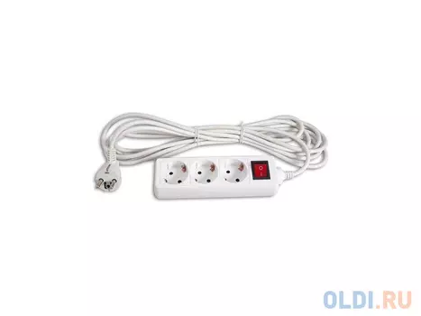 Сетевой фильтр BURO 5m 3 розетки белый BU-PS3.5/W