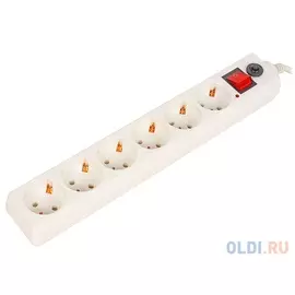 Сетевой фильтр Buro 600SH-5-W 5м (6 розеток) белый