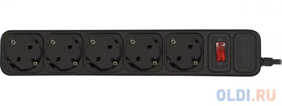 Сетевой фильтр CBR CSF 2500-1.8 5 розеток 1.8 м