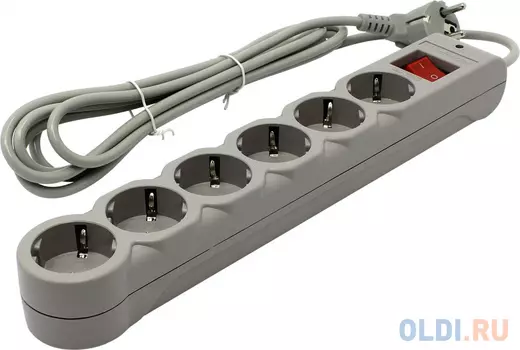 Сетевой фильтр Defender DFS 603 6 розеток, 3.0 м