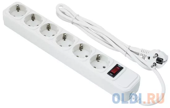 Сетевой фильтр Exegate SP-6-3W 6 розеток 3 м белый