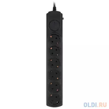 Сетевой фильтр Ippon BK-6-UPS-1.8-10-B, 1.8м, черный