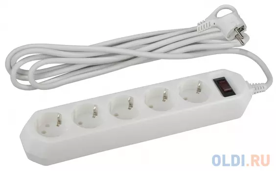 Сетевой фильтр Эра Б0019031 5 розеток 1.5 м