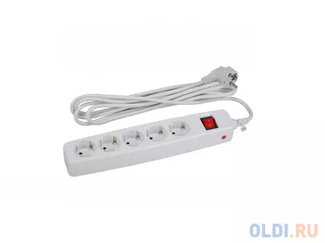 Сетевой фильтр Эра SF-5es-4m-W 5 розеток 4 м белый