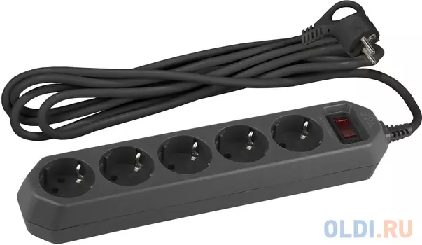 Сетевой фильтр Эра USF-5es-3m-B 5 розеток 3 м