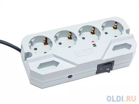 Сетевой фильтр MOST Compact СHV 6 розеток 5 м белый